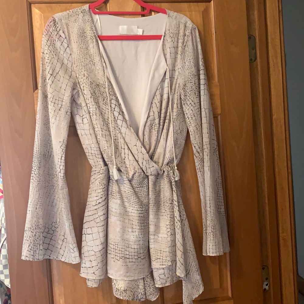 Snakeskin romper